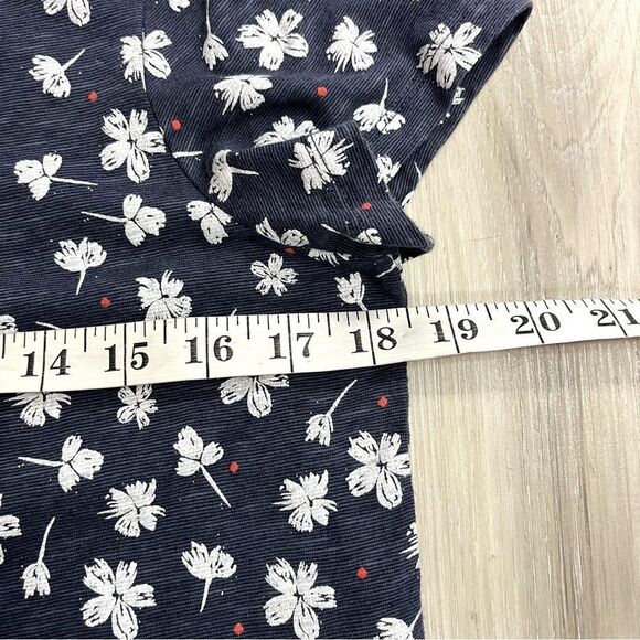 Toad&Co Dress Women’s Small Windmere II Navy & White Floral Short Sleeve T-Shirt - Picture 8 of 9